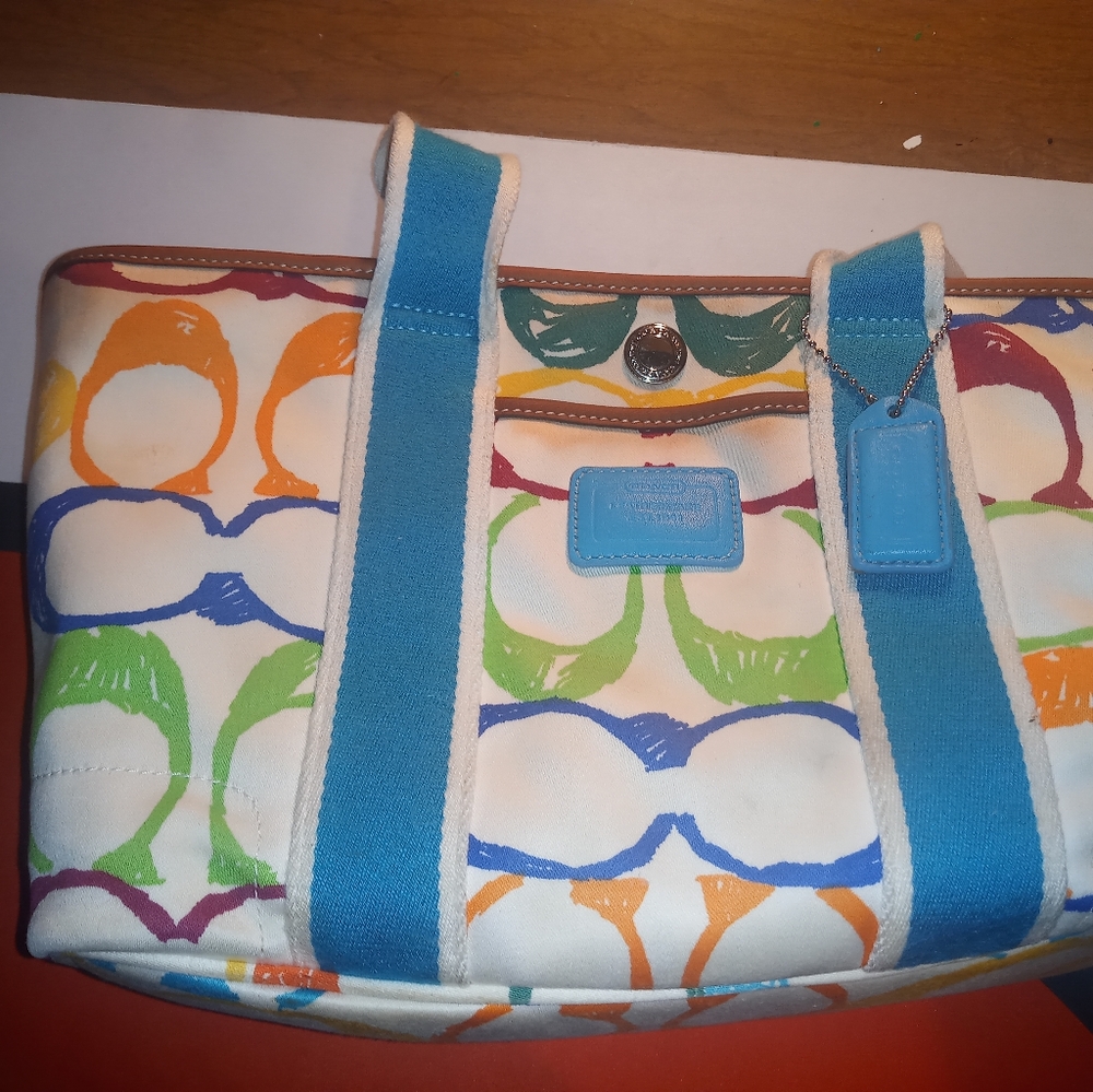 Coach Scribble Hampton tote